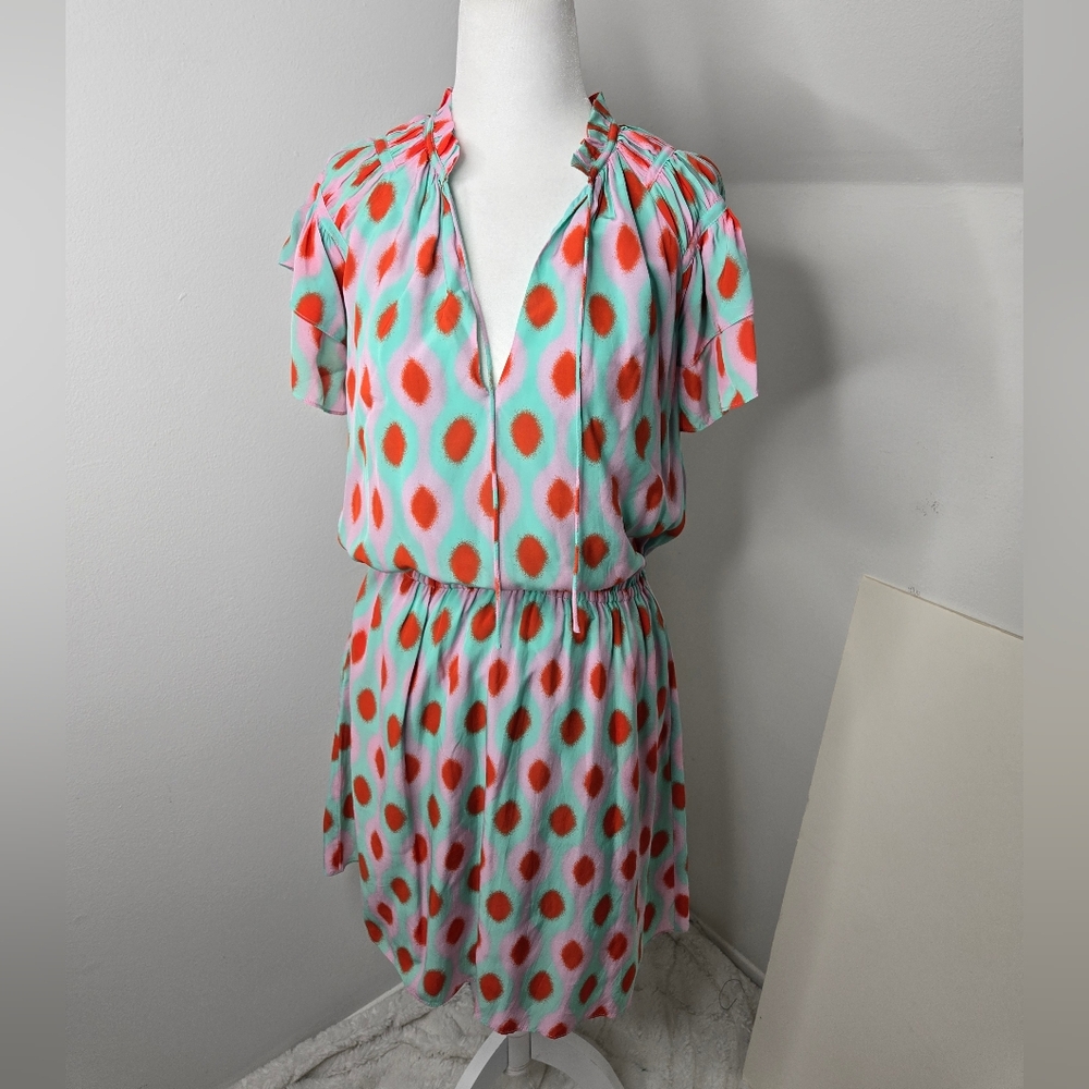 Caballero Vibrant Patterned Mini Dress